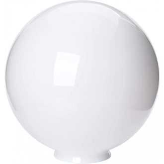 Gömb búra, fényes opál, peremmel, 5 méretben