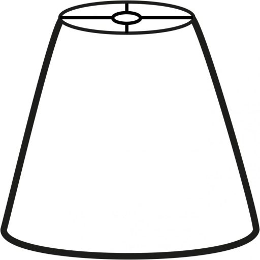 Lámpaernyő, selyem, 55x41 cm